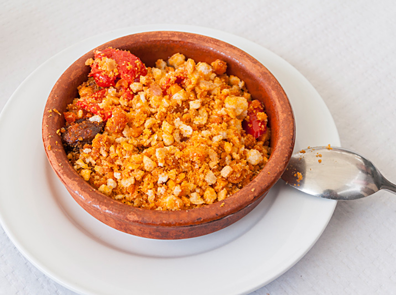 Migas, spanish food that is made of breadcrumbs